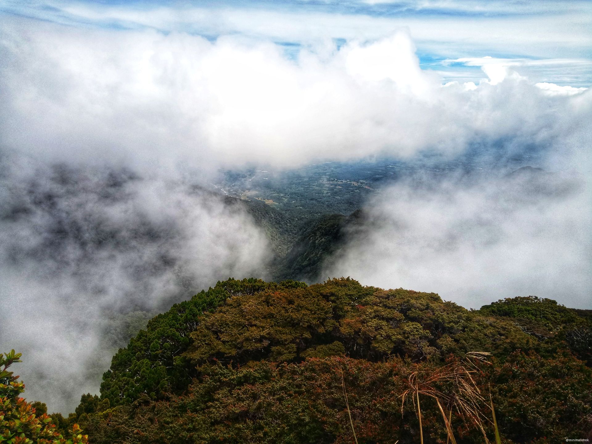 standing at the peak of Mt. Dulang-dulang