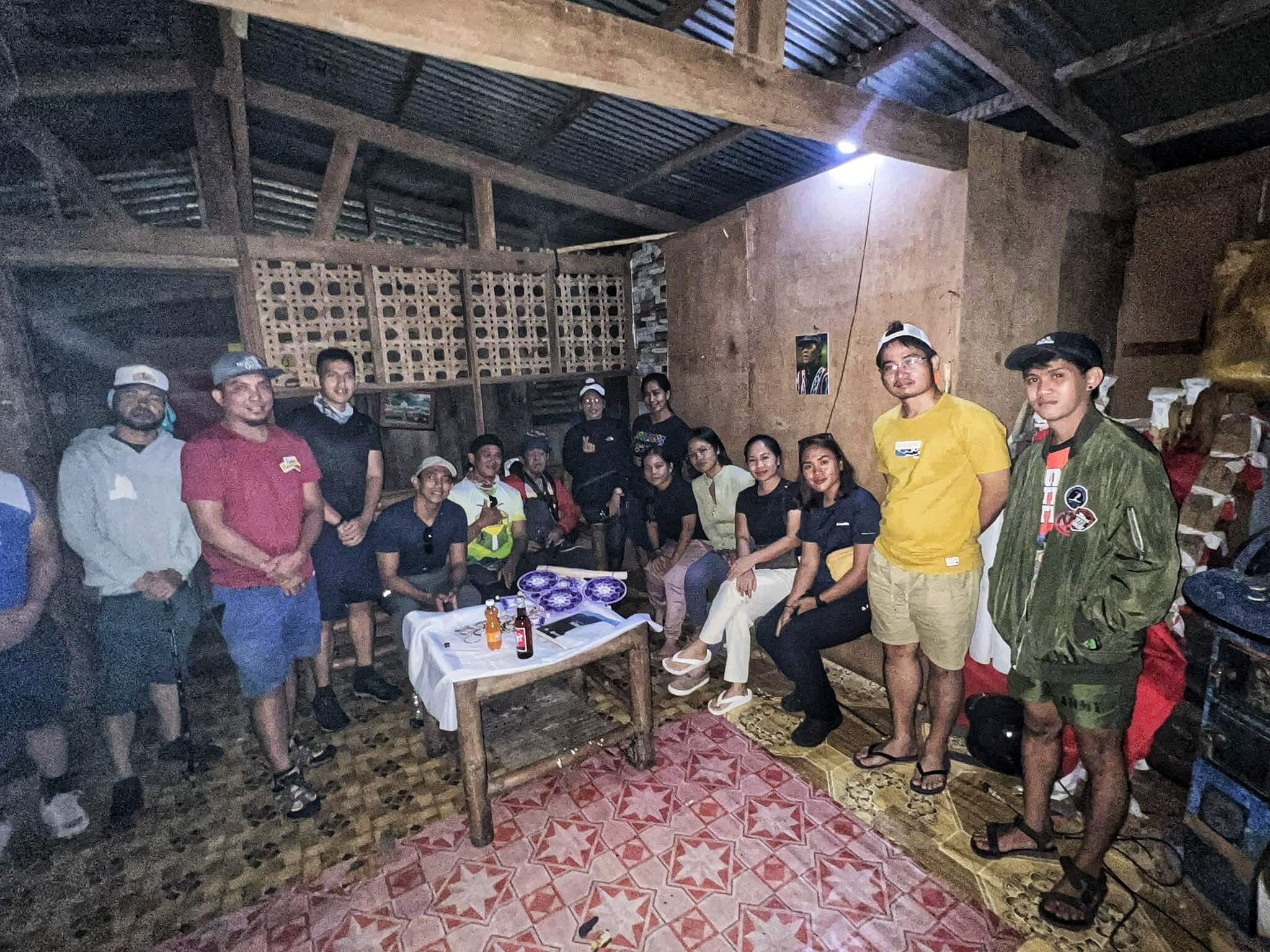 Our hiking team preparing for the Mt. Dulang-Dulang adventure