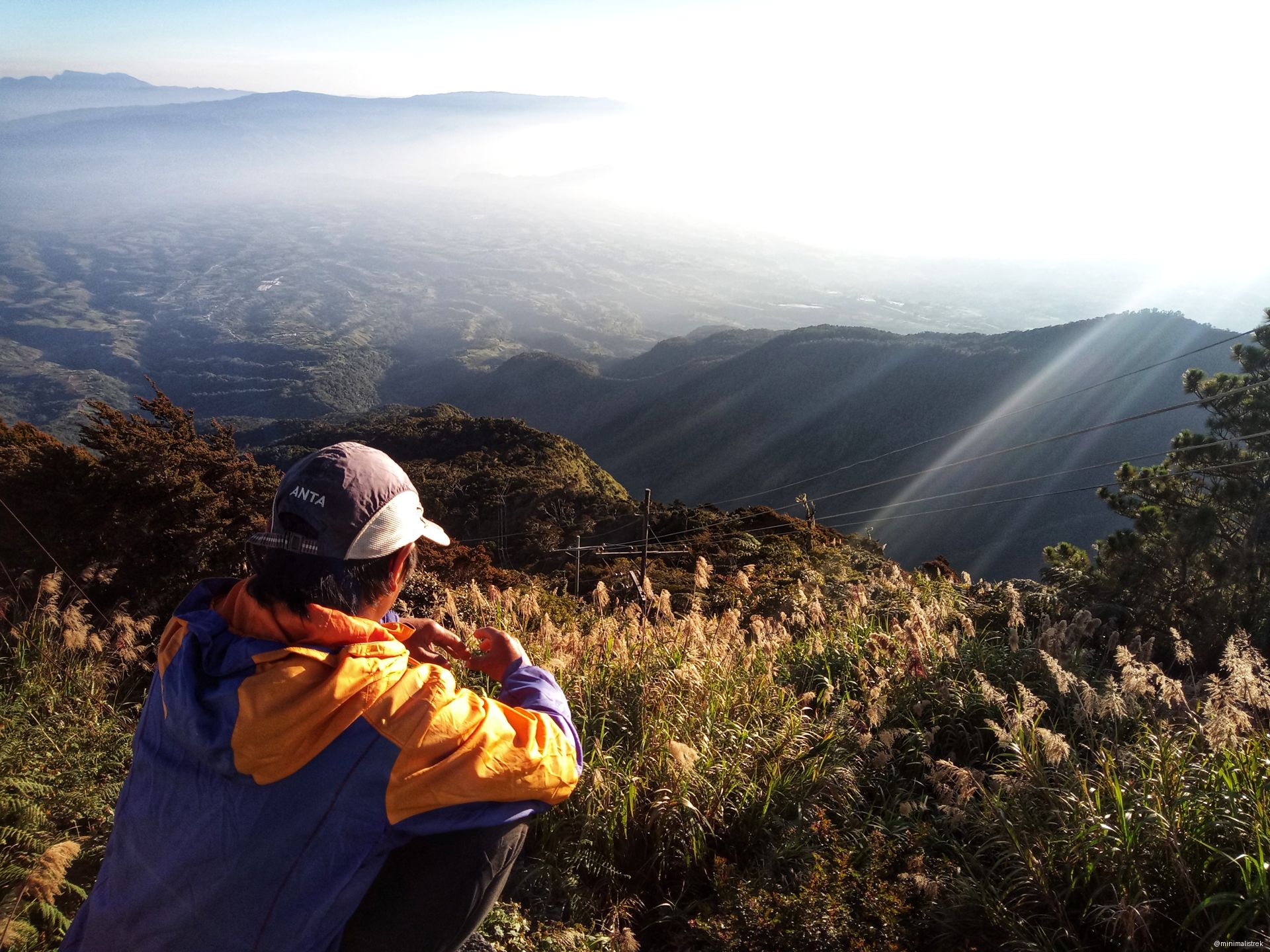 a stunning view from a scenic overlook of the Mt. Kitanglad mountain range 